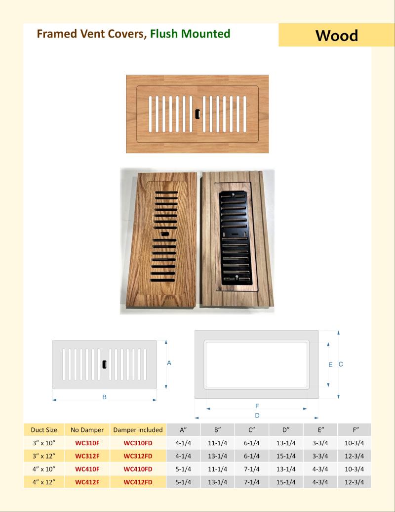 Framed Vent Covers