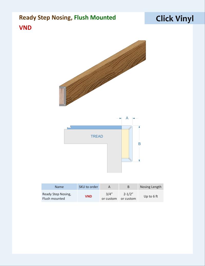 Specifications for Ready Step Nosing, VND