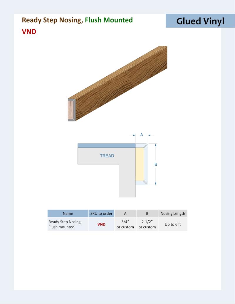 Specifications for Ready Step Nosing, VND