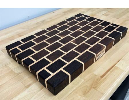 Top of the line end grain hardwood cutting boards